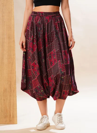 globus Globus Women Ethnic Motifs Printed Harem Pants